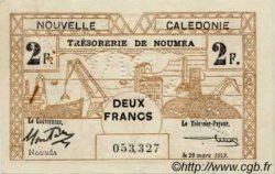 2 Francs NEW CALEDONIA  1943 P.56bs XF-