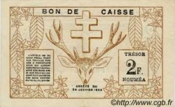 2 Francs NOUVELLE CALÉDONIE  1943 P.56a fST
