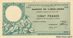 20 Francs TAHITI  1905 P.02s UNC