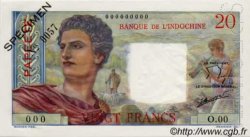 20 Francs Spécimen TAHITI  1960 P.21cs FDC