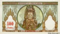 100 Francs TAHITI  1924 P.14var VZ