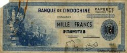 1000 Francs TAHITI  1954 P.22 G
