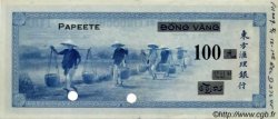 100 Francs TAHITI  1954 P. -s VZ