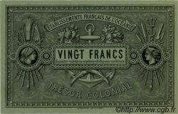 20 Francs TAHITI  1880 P. -s ST