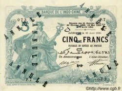 5 Francs DJIBOUTI  1919 P.-s AU