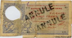 20 Francs YIBUTI  1909 P.02 MC