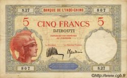 5 Francs DJIBUTI  1932 P.06b BB