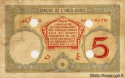 5 Francs Annulé YIBUTI  1936 P.06b BC