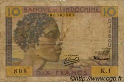 10 Francs DJIBUTI  1946 P.19 B