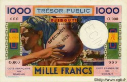 1000 Francs DJIBOUTI  1952 P.28s AU