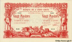 20 Piastres - 20 Piastres FRENCH INDOCHINA Haïphong 1905 P.015s UNC