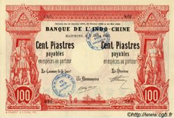 100 Piastres - 100 Piastres FRENCH INDOCHINA Haïphong 1903 P.012s XF
