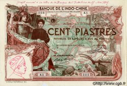 100 Piastres INDOCINA FRANCESE Haïphong 1907 P.018 vars SPL