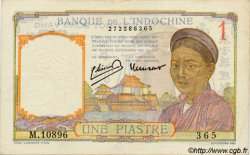 1 Piastre FRENCH INDOCHINA  1945 P.054d XF