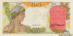 100 Piastres Spécimen INDOCHINA  1947 P.082as EBC