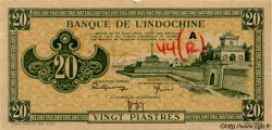 20 Piastres vert FRENCH INDOCHINA  1944 P.070s XF