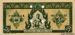 20 Piastres vert FRENCH INDOCHINA  1944 P.070s XF