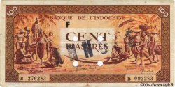 100 Piastres orange Spécimen INDOCHINE FRANÇAISE  1942 P.066s TTB