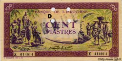 100 Piastres violet et vert INDOCHINA  1944 P.067s EBC