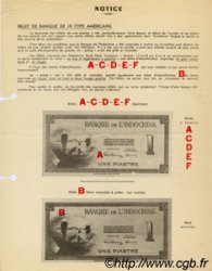 1 Piastre INDOCINA FRANCESE  1945 P.076 (ref) SPL