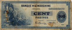 100 Piastres INDOCINA FRANCESE  1945 P.078 MB