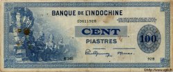 100 Piastres FRANZÖSISCHE-INDOCHINA  1945 P.078 S