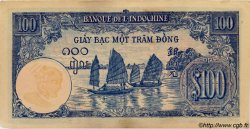 100 Piastres FRENCH INDOCHINA  1945 P.079b XF