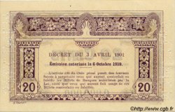 20 Cents Spécimen INDOCINA FRANCESE  1920 P.045bs FDC