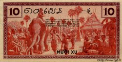 10 Cents FRANZÖSISCHE-INDOCHINA  1939 P.085a fVZ