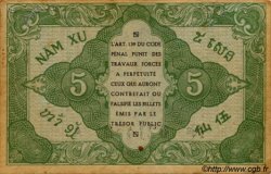 5 Cents INDOCINA FRANCESE  1943 P.088a BB