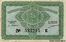 5 Cents INDOCINA FRANCESE  1943 P.088a q.FDC