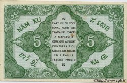 5 Cents INDOCINA FRANCESE  1943 P.088a q.FDC