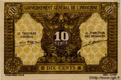10 Cents FRANZÖSISCHE-INDOCHINA  1943 P.089 fST