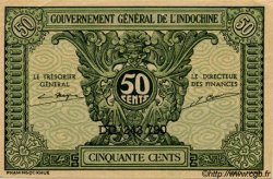 50 Cents FRENCH INDOCHINA  1943 P.091 UNC