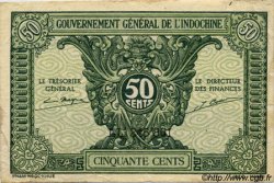 50 Cents FRENCH INDOCHINA  1943 P.091