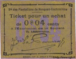 4 Cents INDOCINA FRANCESE  1920  FDC