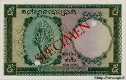 5 Piastres - 5 Riels FRENCH INDOCHINA  1953 P.095s UNC-