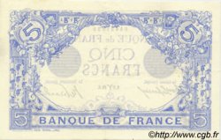 5 Francs BLEU FRANKREICH  1912 F.02.03 VZ