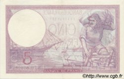 5 Francs FEMME CASQUÉE modifié FRANKREICH  1940 F.04.18 VZ+