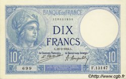 10 Francs MINERVE FRANCIA  1924 F.06.08 SC+