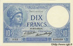 10 Francs MINERVE FRANCIA  1932 F.06.16 SC+