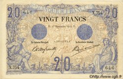20 Francs NOIR FRANKREICH  1904 F.09.03 VZ+