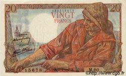 20 Francs PÊCHEUR FRANCIA  1943 F.13.06 FDC