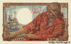 20 Francs PÊCHEUR FRANKREICH  1948 F.13.13 VZ+