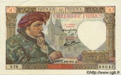 50 Francs JACQUES CŒUR FRANCIA  1941 F.19.10