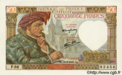 50 Francs JACQUES CŒUR FRANKREICH  1941 F.19.11 ST