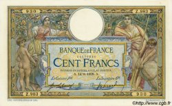 100 Francs LUC OLIVIER MERSON sans LOM FRANCIA  1909 F.23.01 MBC
