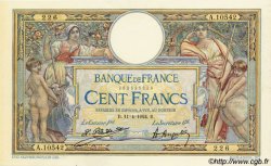 100 Francs LUC OLIVIER MERSON grands cartouches FRANCE  1924 F.24.02 XF+