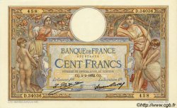 100 Francs LUC OLIVIER MERSON grands cartouches FRANCE  1932 F.24.11 UNC-