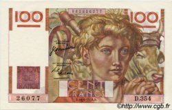 100 Francs JEUNE PAYSAN FRANCIA  1950 F.28.25 FDC
